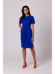 Be Wear Sukienka w kolorze niebieskim rozmiar: M. Niebieskie sukienki Be Wear, m, bez wzorów, z tkaniny, bez kołnierzyka, bez ramiączek, midi. Za 184.89 zł.