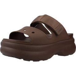Sandały CROCS 212861C Brązowy. Brązowe sandały Crocs, bez wzorów, z syntetyku, bez obcasa, bez zapięcia. Za 355.99 zł.