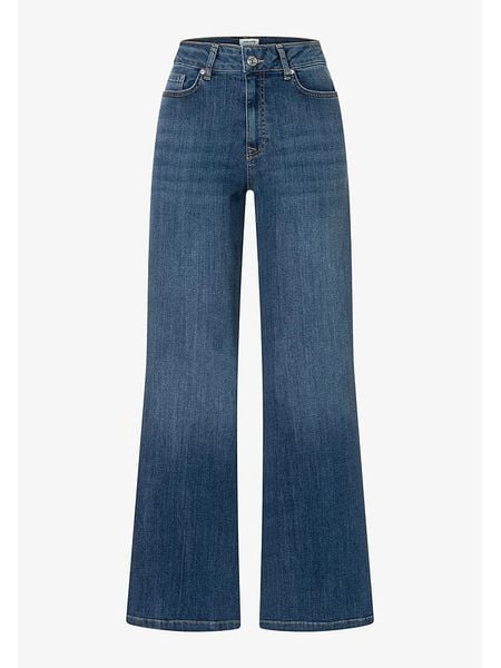 More & More Dżinsy - Comfort fit - w kolorze granatowym rozmiar: 36. Niebieskie jeansy More & More, bez wzorów, z podwyższonym stanem. Za 148.61 zł.