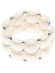 Pearline Pierścionek perłowy w kolorze kremowym rozmiar: onesize. Brązowe pierścionki Pearline, z perłą. Za 113.99 zł.