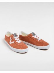 Vans Skórzane sneakersy w kolorze jasnobrązowym rozmiar: 38,5. Brązowe trampki Vans, bez wzorów, bez zapięcia. Za 162.49 zł.
