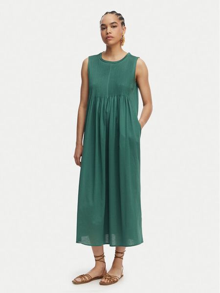 Weekend Max Mara Sukienka codzienna Ricordo 2615621022 Zielony Regular Fit. Zielone sukienki Weekend Max Mara, na co dzień, xs, bez wzorów, z bawełny, bez kołnierzyka, bez ramiączek, proste. Za 602.99 zł.