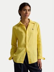 Polo Ralph Lauren Koszula 211970730502 Żółty Regular Fit. Żółte koszule Polo Ralph Lauren, m, bez wzorów, ze lnu, bez kołnierzyka, bez ramiączek. Za 819.99 zł.