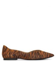Caprice Baleriny 9-22110-42 Pomarańczowy. Brązowe baleriny Caprice, bez wzorów, ze skóry, bez obcasa. Za 246.99 zł.
