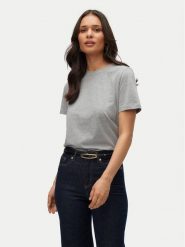 Vero Moda T-Shirt Paulina 10316991 Szary Regular Fit. Szare t-shirty Vero Moda, s, bez wzorów, z bawełny, bez kołnierzyka, bez ramiączek. Za 69.99 zł.