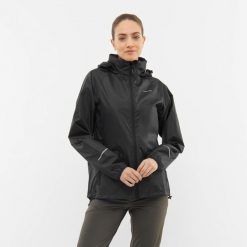 Kurtka przeciwdeszczowa damska Viking Rainier Lady. Czarne kurtki sportowe Viking, m, bez wzorów, bez kaptura, trekkingowe. W wyprzedaży za 170.91 zł.