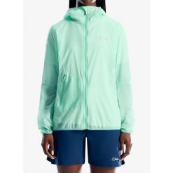 Kurtka przeciwwiatrowa damska Berghaus Pendower Wind Jkt Af. Zielone kurtki sportowe Berghaus, bez wzorów, z softshellu, bez kaptura, trekkingowe. Za 500.49 zł.