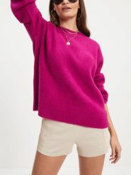 LA Angels Sweter w kolorze różowym rozmiar: L. Różowe swetry LA Angels, l, bez wzorów, z bawełny, bez ramiączek. Za 166.88 zł.