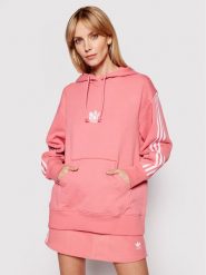 Adidas Bluza GN6705 Różowy Regular Fit. Czerwone bluzy Adidas, bez wzorów, z bawełny, bez kaptura. Za 269.99 zł.