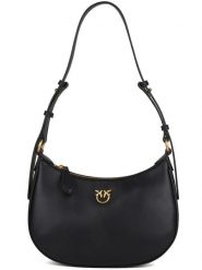 Pinko Skórzana torebka w kolorze czarnym - 27 x 17 x 7 cm rozmiar: onesize. Czarne torby na ramię Pinko, bez wzorów, z materiału, na ramię, bez dodatków. Za 1,053.95 zł.