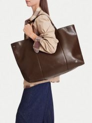 G-Star Raw Torebka C-LDA8820 Brązowy. Brązowe shopper G-Star, bez wzorów, ze skóry, bez dodatków. Za 299.99 zł.