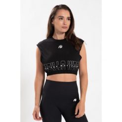 Albion Duże rozmiary Crop Top - Czarny. Czarne topy GORILLA WEAR, s, bez wzorów, bez kołnierzyka, bez ramiączek. Za 191.00 zł.