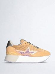 Liu Jo Sneakersy w kolorze jasnobrązowo-fioletowo-pomarańczowym rozmiar: 37. Brązowe trampki Liu Jo, bez wzorów, z materiału, bez zapięcia. Za 289.88 zł.