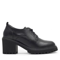Półbuty Lasocki. Czarne czółenka Lasocki, bez wzorów, bez obcasa, na obcasie, bez zapięcia. Za 249.99 zł.