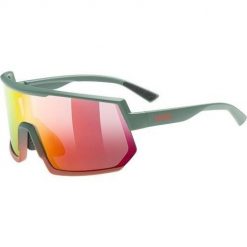 Uvex sportstyle 235 Okulary do wielu sportów Unisex Półobwódkowe Zielony, Czerwony. Czerwone okulary przeciwsłoneczne UVEX, bez wzorów, sportowe. Za 384.99 zł.
