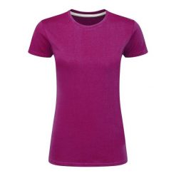 Idealna Koszulka Damska. Czerwone bluzki SG, l, bez wzorów, sportowe, bez kołnierzyka, bez ramiączek. Za 34.99 zł.