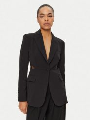 PINKO Marynarka Ninfeo 102849 A1JU Czarny Regular Fit. Czarne marynarki i żakiety Pinko, bez wzorów, z syntetyku. Za 899.99 zł.