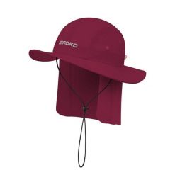 Turystyczny kapelusz przeciwsłoneczny Trekking Siroko Tatra Maroon. Brązowe kapelusze SIROKO, bez wzorów, z materiału. Za 126.00 zł.