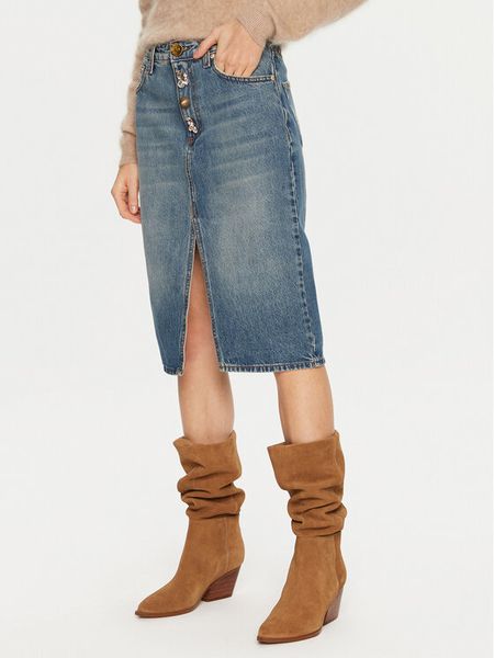 ViCOLO Spódnica jeansowa DS0060 Niebieski Regular Fit. Niebieskie spódnice ViCOLO, s, bez wzorów, z bawełny. Za 429.99 zł.