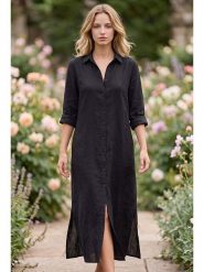 SOULSHAE Sukienka w kolorze czarnym rozmiar: XXL/3XL. Czarne sukienki SOULSHAE, xl, bez wzorów, bez kołnierzyka, bez ramiączek, maxi. Za 174.95 zł.