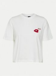 Vero Moda T-Shirt Elena 10326789 Biały Boxy Fit. Białe t-shirty Vero Moda, xl, bez wzorów, z bawełny, bez kołnierzyka, bez ramiączek. Za 39.99 zł.