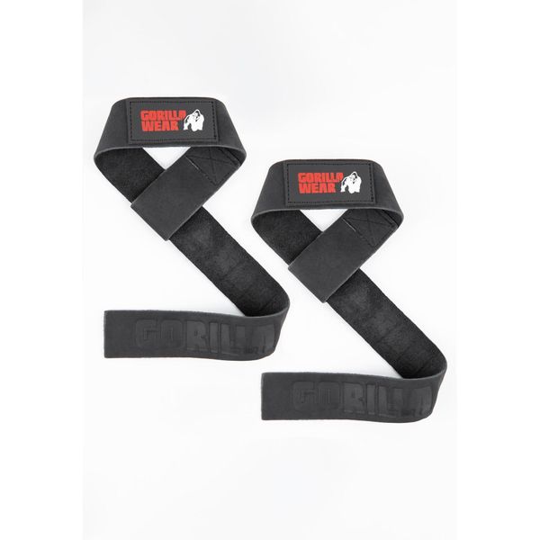 Leather Lifting Straps - Czarny. Czarne paski GORILLA WEAR, bez wzorów, sportowe. Za 177.00 zł.