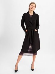Vila Płaszcz dwustronny - VIJuice Kobiety Sztuczne włókno czarny, S. Czarne płaszcze Vila, s, bez wzorów, z dżerseju, bez kaptura. Za 349.95 zł.