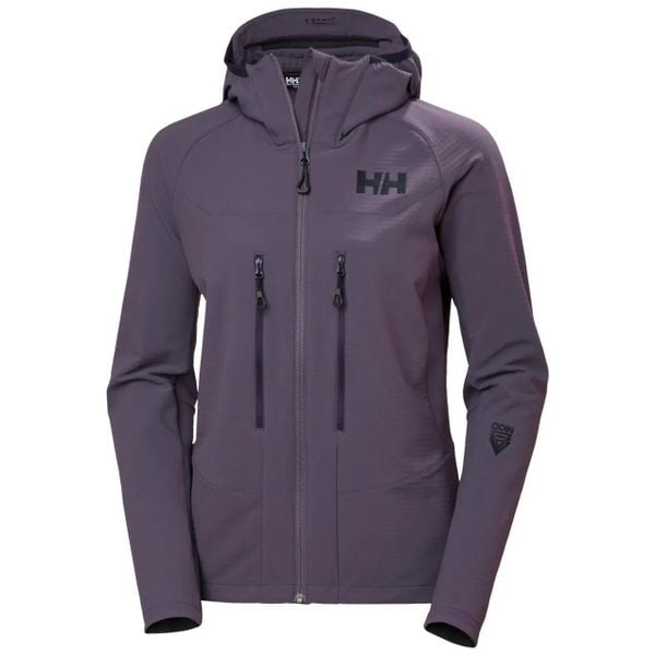 Damska kurtka narciarska Helly Hansen Odin Pro Shield. Fioletowe kurtki narciarskie Helly Hansen, l, bez wzorów, z elastanu, bez kaptura, narciarskie. Za 750.00 zł.