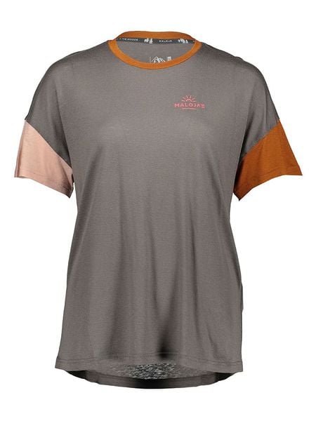 Maloja Koszulka w kolorze szarym rozmiar: XS. Szare bluzki Maloja, xs, bez wzorów, z wełny, bez kołnierzyka, bez ramiączek. Za 95.46 zł.