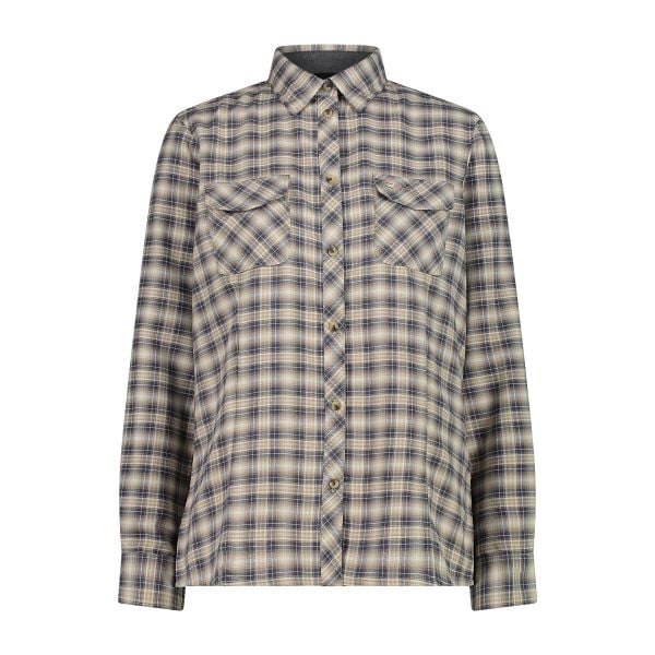 Koszula damska turystyczne CMP 32T1486. Brązowe koszule CMP, l, bez wzorów, z materiału, sportowe, bez kołnierzyka, bez ramiączek. Za 253.00 zł.