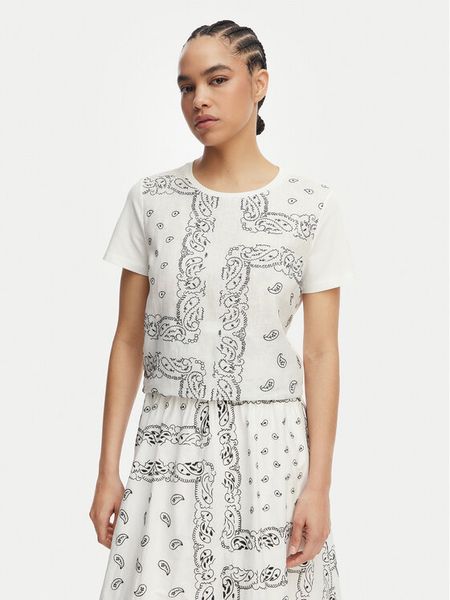 Weekend Max Mara T-Shirt Genio 2615941072 Biały Regular Fit. Białe t-shirty Weekend Max Mara, m, bez wzorów, z bawełny, bez kołnierzyka, bez ramiączek. Za 428.99 zł.