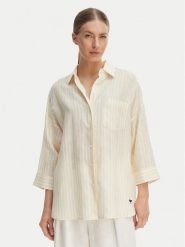 Weekend Max Mara Koszula Panetto 2615111102 Żółty Relaxed Fit. Żółte koszule Weekend Max Mara, bez wzorów, ze lnu, bez kołnierzyka, bez ramiączek. Za 949.99 zł.