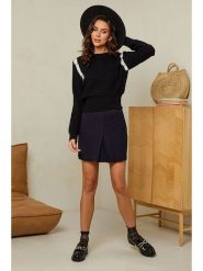 Soft Cashmere Sweter w kolorze czarnym rozmiar: 38/40. Czarne swetry Soft Cashmere, bez wzorów, z kaszmiru, bez ramiączek. Za 104.99 zł.