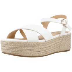 Sandały MTNG 51924M Biały. Białe sandały mtng, bez wzorów, z syntetyku, bez obcasa, bez zapięcia. Za 142.99 zł.