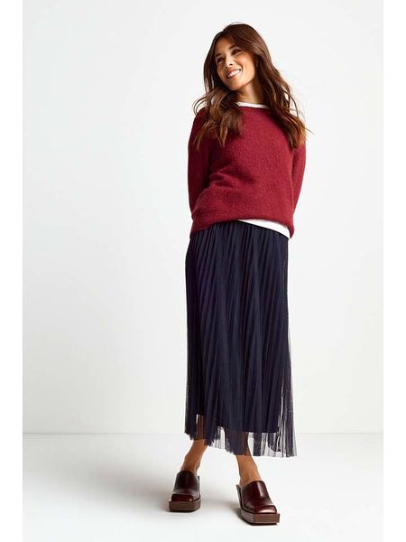 Rich&Royal Spódnica w kolorze granatowym rozmiar: M. Niebieskie spódnice Rich&Royal, na co dzień, m, bez wzorów, midi, proste. Za 183.59 zł.