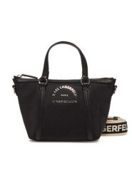 KARL LAGERFELD Torebka A2W30082 Czarny. Czarne torebki klasyczne KARL LAGERFELD, bez wzorów, z materiału, bez dodatków. Za 389.99 zł.