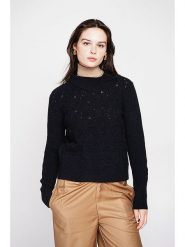 C& Jo Sweter w kolorze czarnym rozmiar: 38. Czarne swetry C& Jo, bez wzorów, ze splotem, bez ramiączek. Za 121.99 zł.