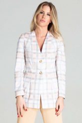 Elegancka Marynarka z Dekoltem V - Wzór 111. Białe marynarki i żakiety Figl, m, bez wzorów, z materiału, eleganckie. Za 319.00 zł.