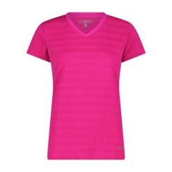 Koszulka damska turystyczna CMP 31T7666. Czerwone bluzki CMP, l, bez wzorów, sportowe, bez kołnierzyka, bez ramiączek. Za 176.50 zł.