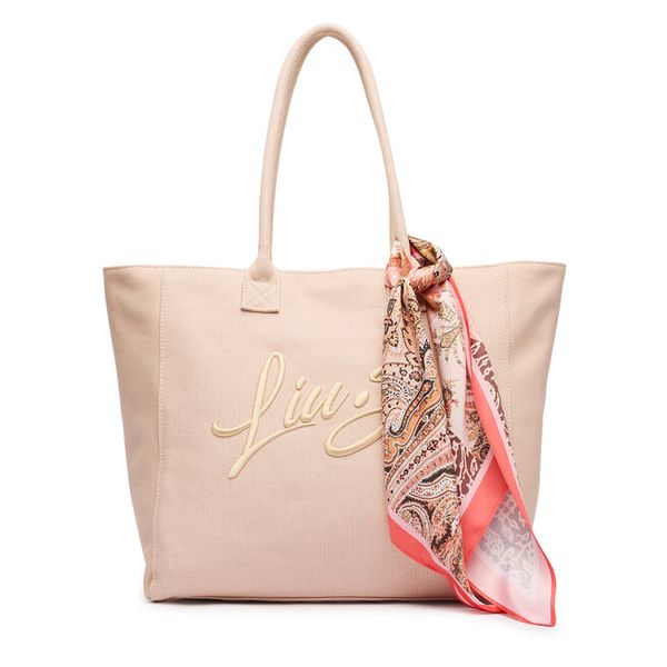Torebka Liu Jo. Czerwone shopper Liu Jo, bez wzorów, bez dodatków. Za 323.99 zł.
