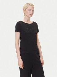 EA7 Emporio Armani T-Shirt 7W000184 AF10373 UC001 Czarny Regular Fit. Czarne t-shirty EA7 Emporio Armani, xxl, bez wzorów, z bawełny, bez kołnierzyka, bez ramiączek. Za 179.99 zł.