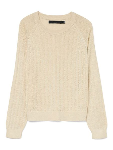 Vero Moda Sweter w kolorze beżowym rozmiar: XS. Brązowe swetry Vero Moda, xs, bez wzorów, bez ramiączek. Za 70.08 zł.