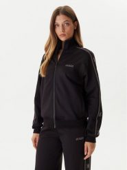 Guess Bluza V5BQ15 KCX22 Czarny Regular Fit. Czarne bluzy sportowe Guess, l, z aplikacjami, z syntetyku, bez kaptura. Za 479.99 zł.