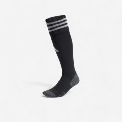 Skarpety piłkarskie ADIDAS. Czarne skarpety Adidas, bez wzorów, z materiału. Za 59.99 zł.