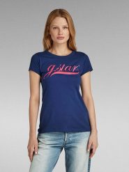 G-Star Koszulka w kolorze niebieskim rozmiar: M. Niebieskie bluzki G-Star, m, bez wzorów, z bawełny, retro, bez kołnierzyka, bez ramiączek. Za 100.99 zł.