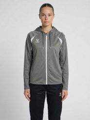 Damska bluza dresowa z kapturem Hummel Core 2.0. Białe bluzy Hummel, l, bez wzorów, z dresówki, z kapturem. Za 266.00 zł.