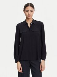 Marella Koszula Calabra 2523116061 Granatowy Regular Fit. Niebieskie koszule Marella, bez wzorów, z syntetyku, bez kołnierzyka, bez ramiączek. Za 749.99 zł.