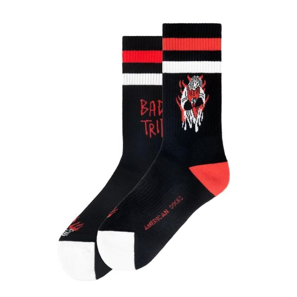 Skarpetki American Socks Bad Trip. Czarne skarpety AMERICAN SOCKS, bez wzorów. Za 80.37 zł.