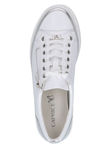 Caprice Skórzane sneakersy w kolorze białym rozmiar: 41. Białe trampki Caprice, bez wzorów, bez zapięcia. Za 224.95 zł.