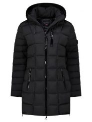 Geographical Norway Płaszcz pikowany "Bastia" w kolorze czarnym rozmiar: L. Czarne płaszcze Geographical Norway, l, bez wzorów, bez kaptura. Za 301.64 zł.